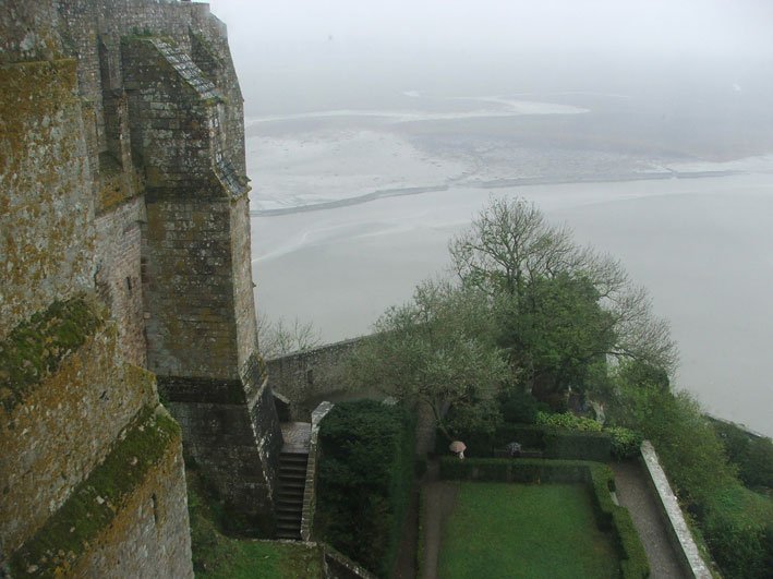 Vista do alto da abadia
