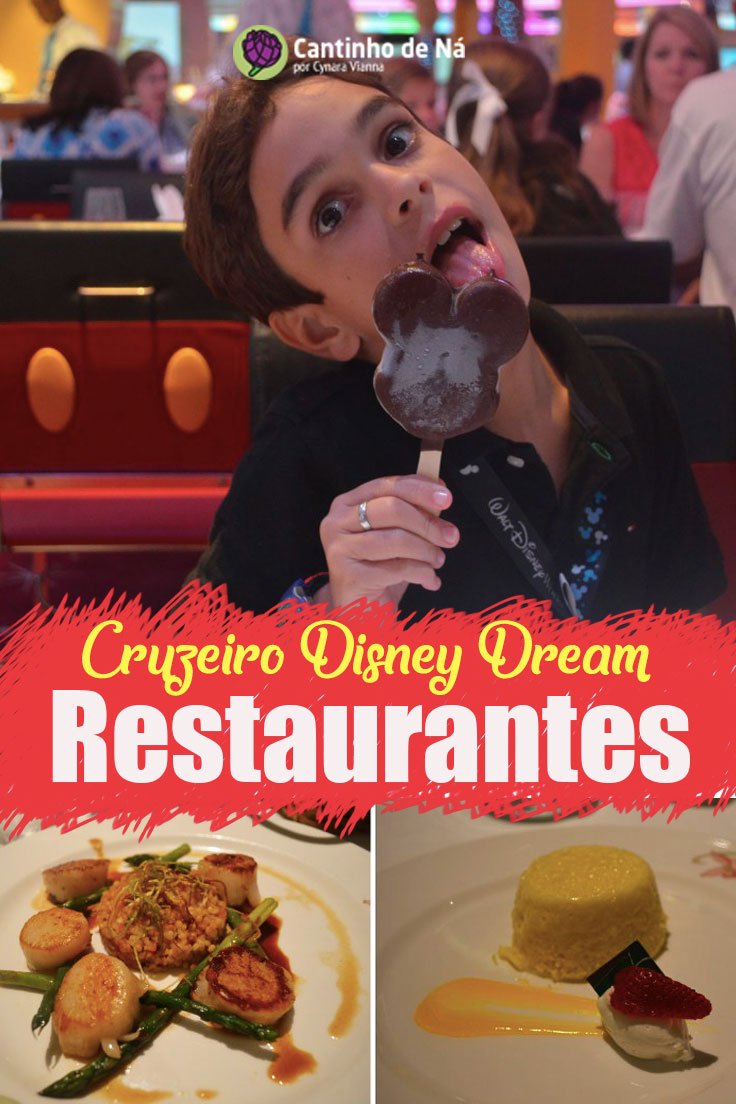 Como são as refeições no cruzeiro Disney Dreem