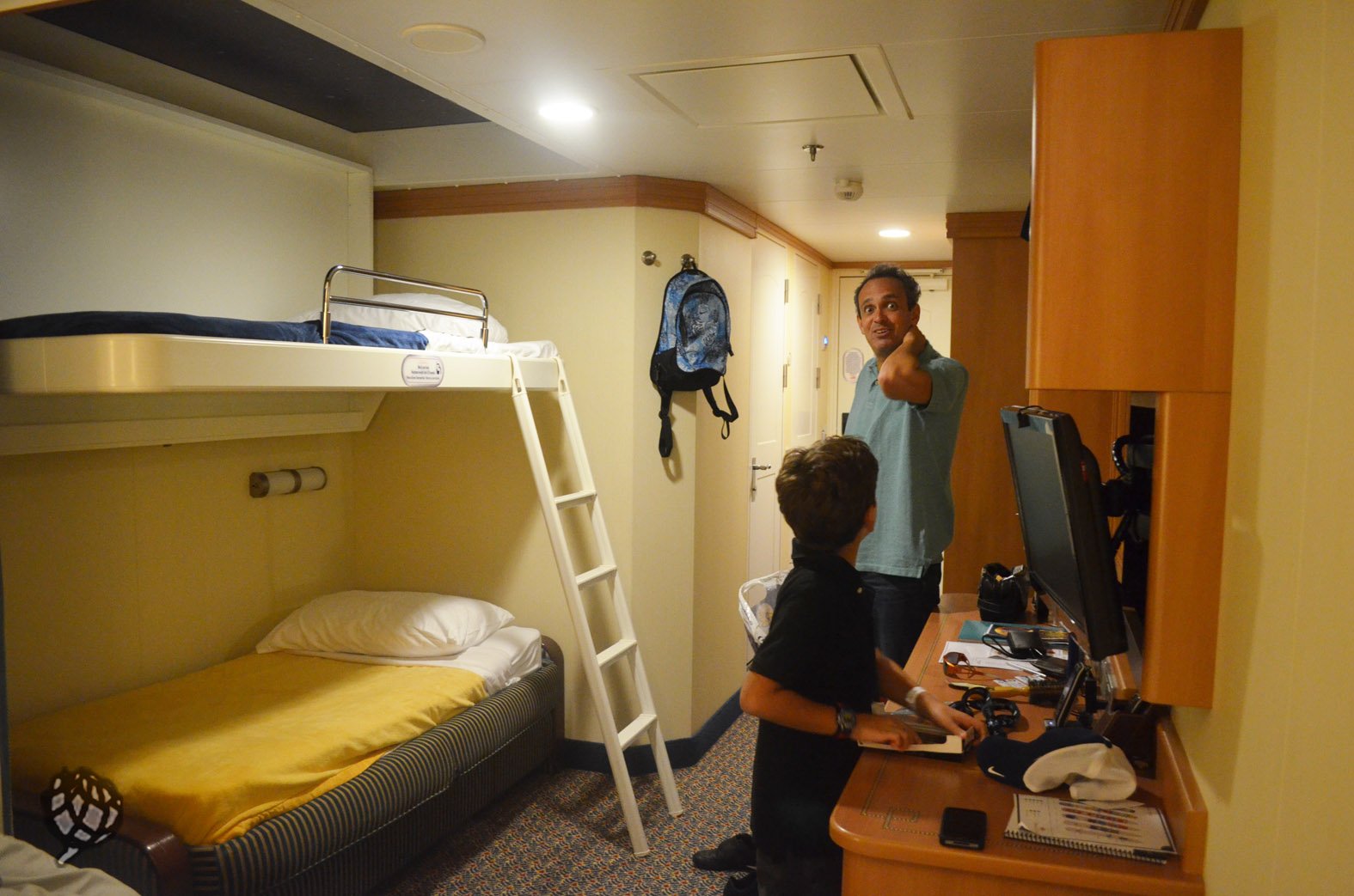 cabine arrumada navio