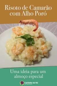 Receita de risoto com alho poró