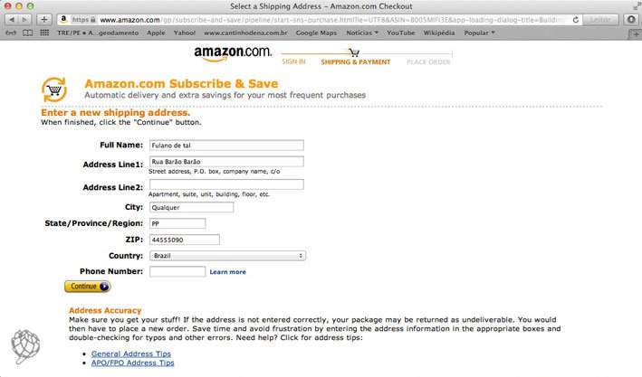 tela-Amazon-endereço