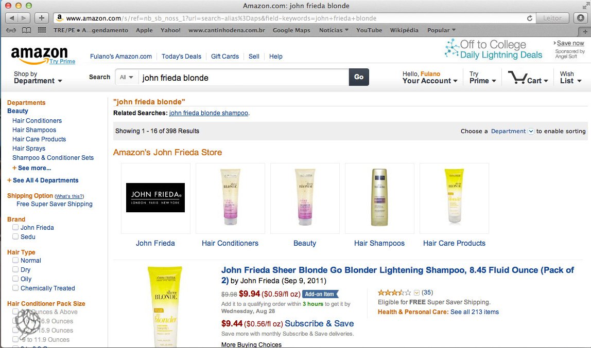 tela Amazon John Frieda 1
