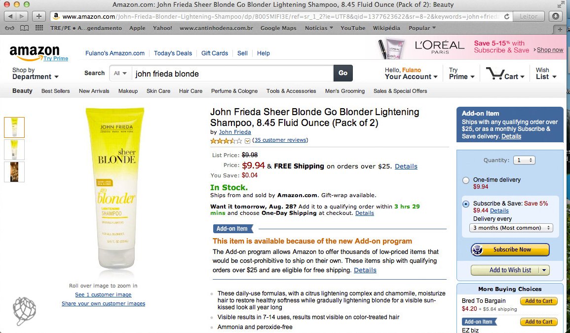 tela Amazon John Frieda2
