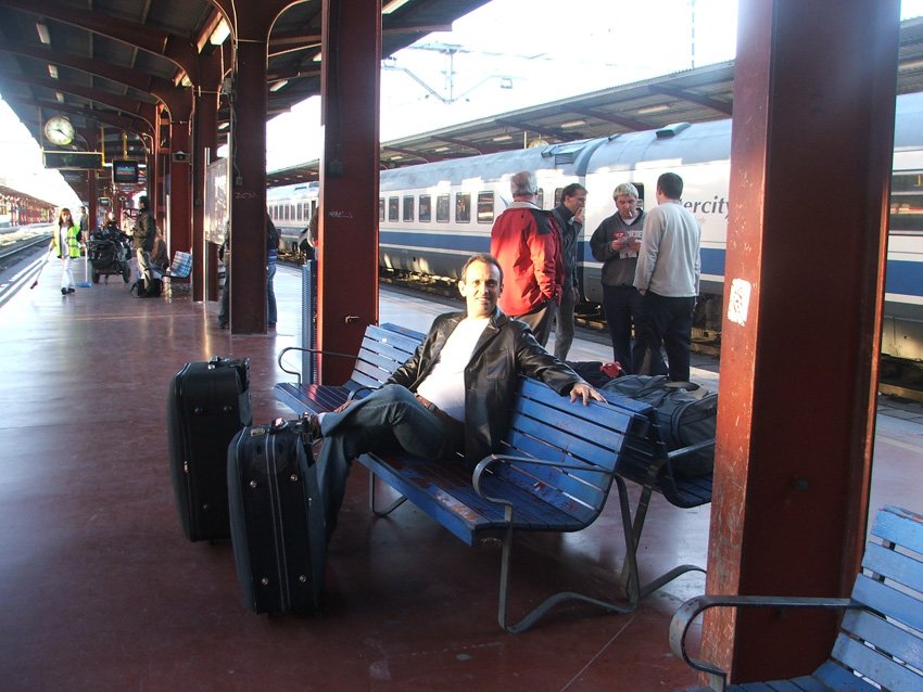 Conexão de trem a caminho de Barcelona Trem pela Europa 7