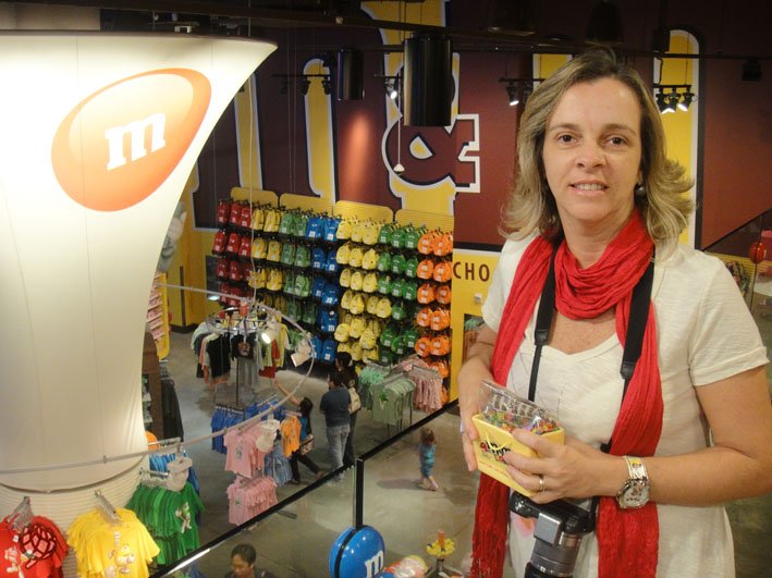 M&Ms store NY eu comprando