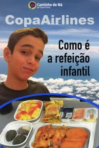 Como é um voo Copa com refeição infantil