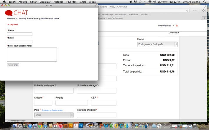 Como comprar na Macys pela internet