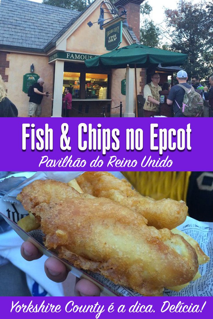 Fish ahd Chips no Epcot em Orlando