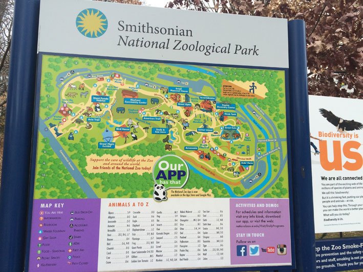 Zoo-de-Washington-mapa