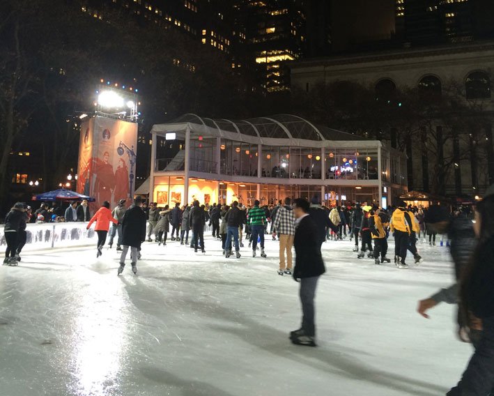 Bryant-Park-New-York-noite