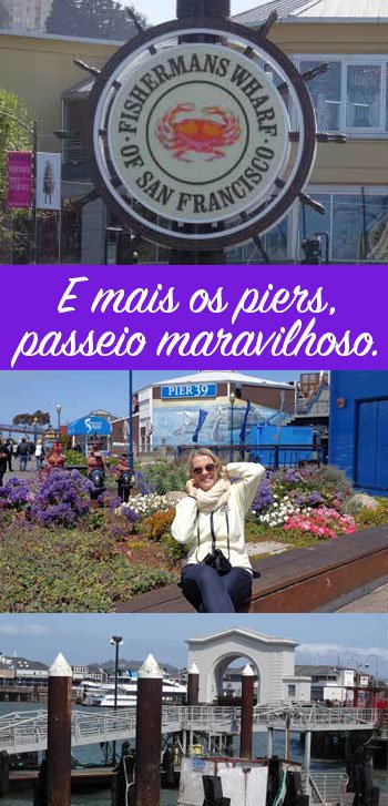 Fisherman's Wharf e os piers em San Francisco