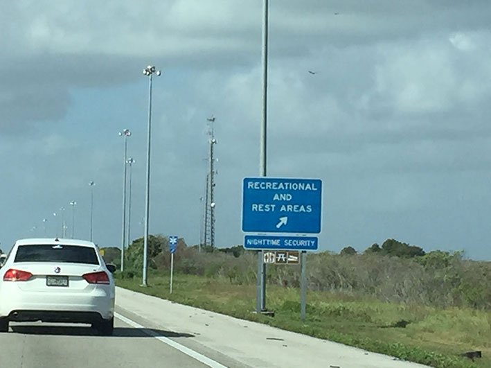 Pela estrada na Flórida