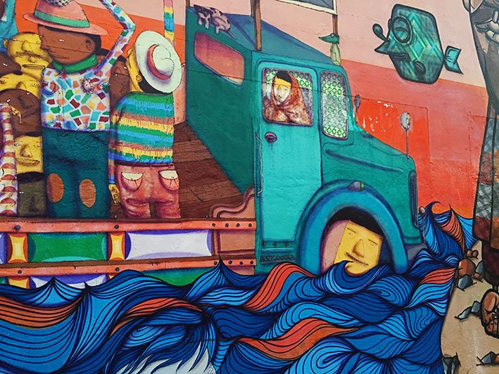 Mural dos Gêmeos em Wynwood Arts District Wynwood arts district