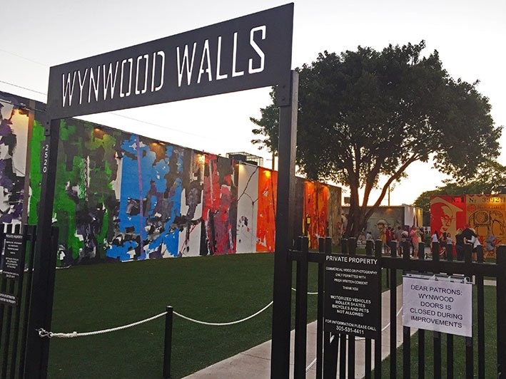 Placa de entrada do Wynwood Walls Wynwood arts district