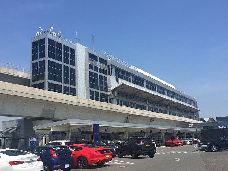 Setor de locadoras de carros no JFK Airport