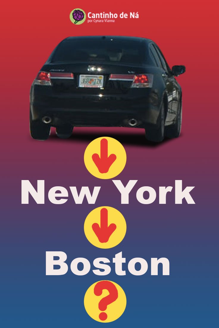 De carro de New York para Boston