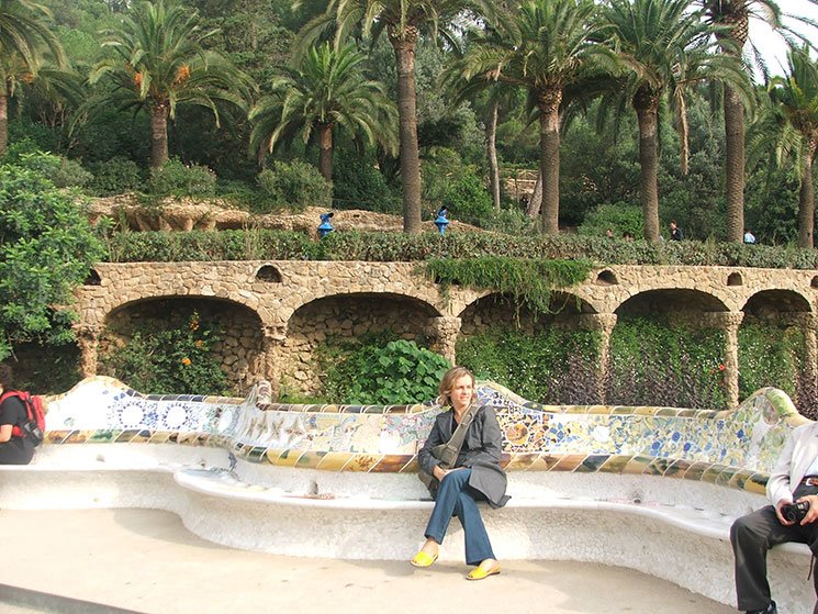 O lindo Parque Güell em Barcelona