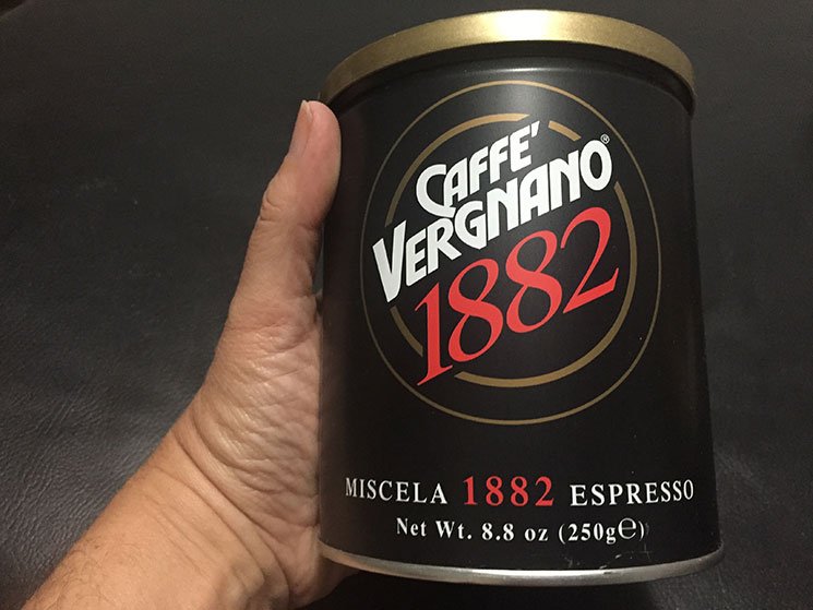 Café Vergnano comprado no Eataly em New York