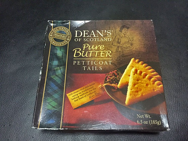 Biscoito comprado nos Estados Unidos