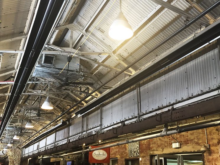 Detalhes do prédio do Chelsea Market