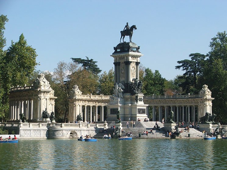 Parque do Retiro em Madrid