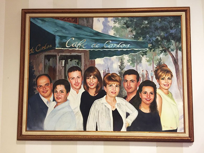 Decoração da Carlo's Bake Shop