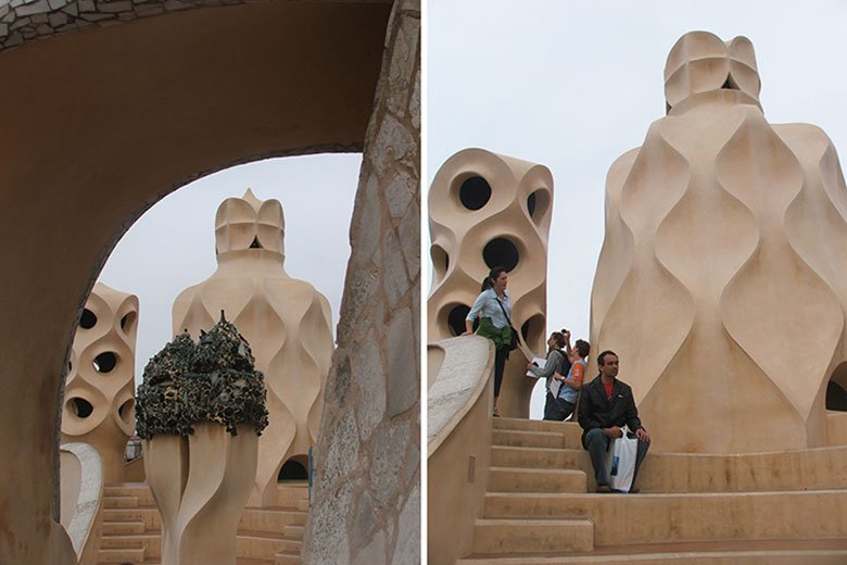 Chaminés da Casa Milà ou La Pedrera