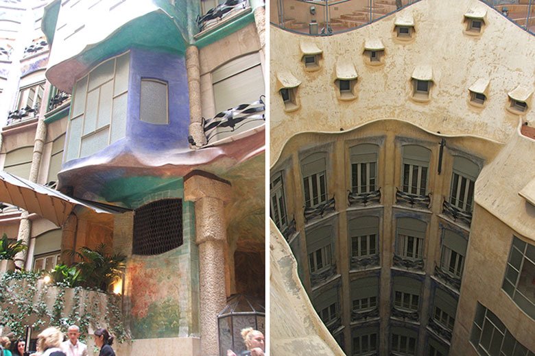 Pátios da Casa Milà ou La Pedrera