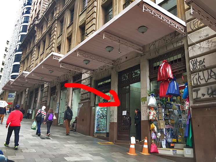 Entrada do Edifício Martinelli