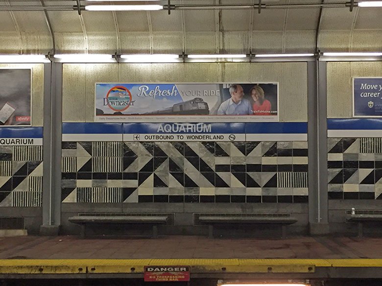 Estação de metrô em Boston