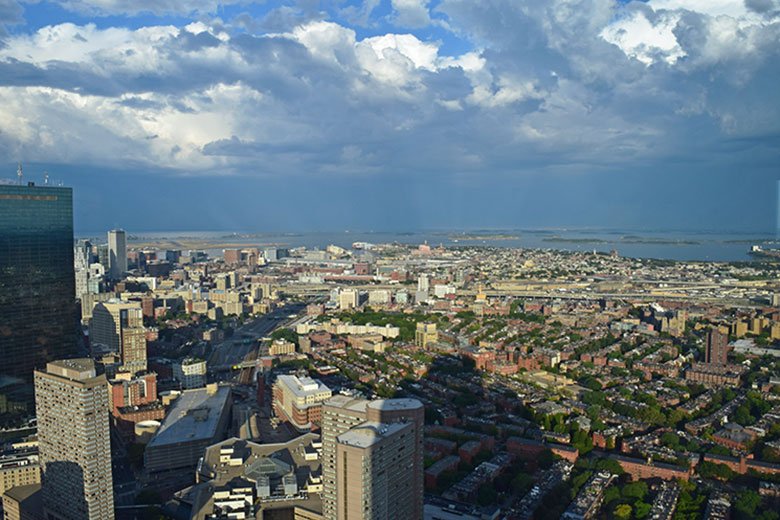 Boston vista do Skywalk Observatory