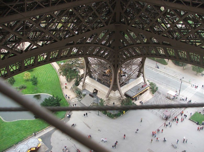 Torre Eiffel do alto do primeiro nível