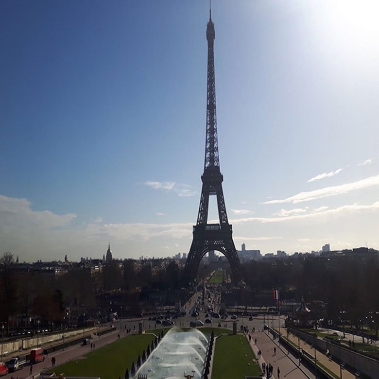 Torre Eiffel vista do Trocadero