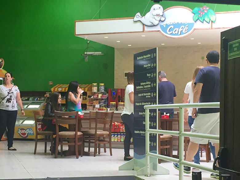 Lanchonete no Aquário de São Paulo