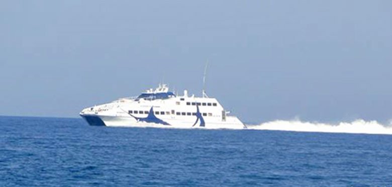 Ferry boat entre as ilhas gregas