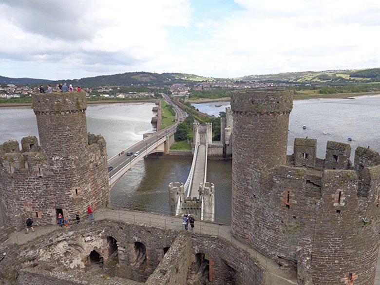 Conwy no interior da Inglaterra