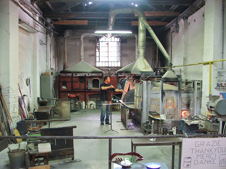Fábrica de vidro em Murano