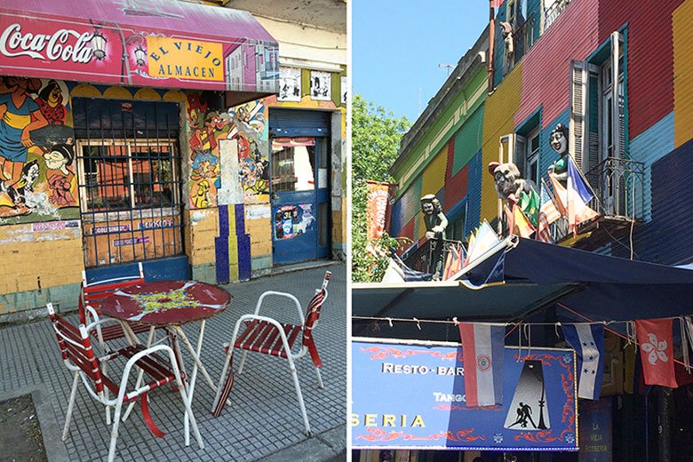 Ruas do Caminito em Buenos Aires