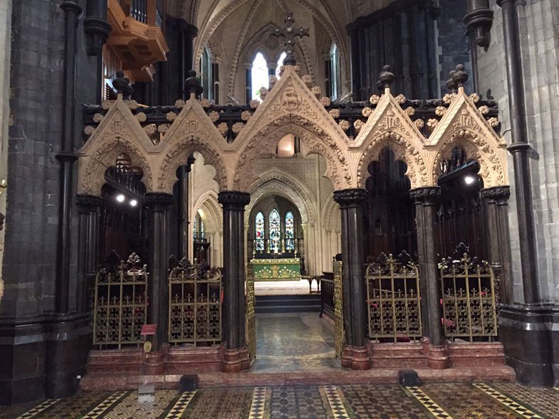 Detalhes da Catedral de Dublin