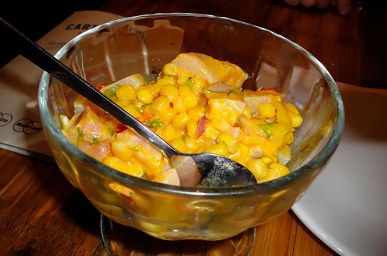 Ceviche em Bogotá