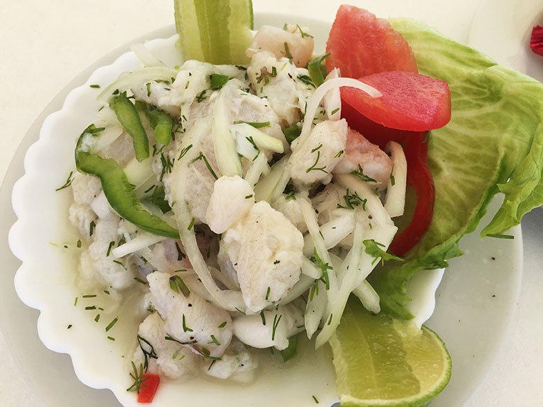 Ceviche em San Andrés