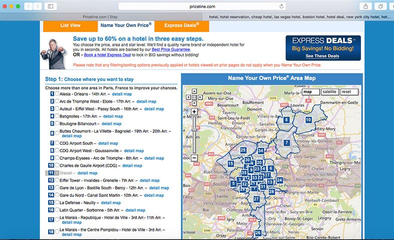 Leilão no Priceline