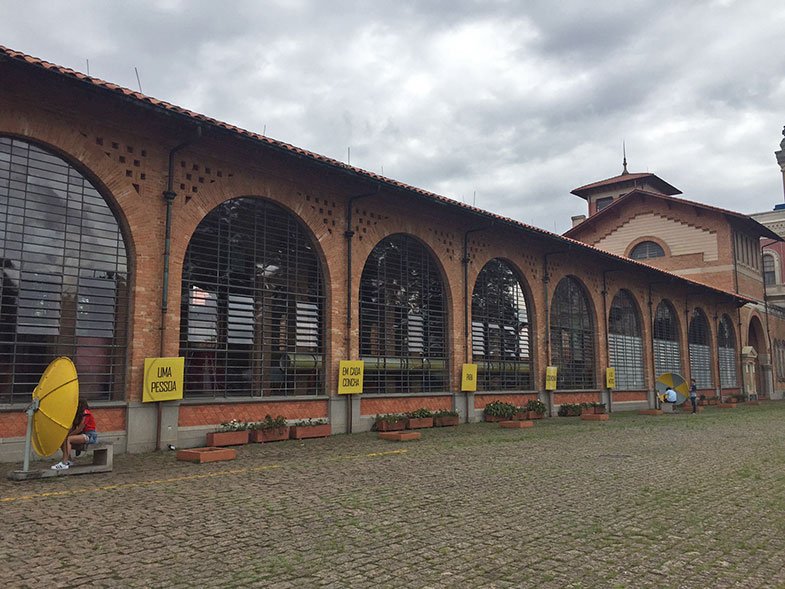 Jardim do Museu Catavento em São Paulo