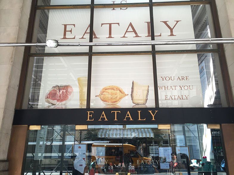 Fachada do Eataly em New York