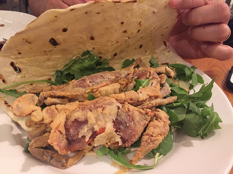 Piadina di Granchio no Eataly New York