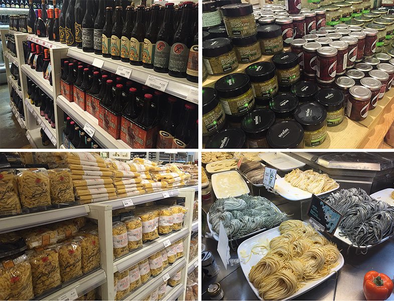 Prateleiras do Eataly New York
