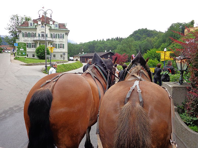 Charrete para o Castelo de Neuschwanstein