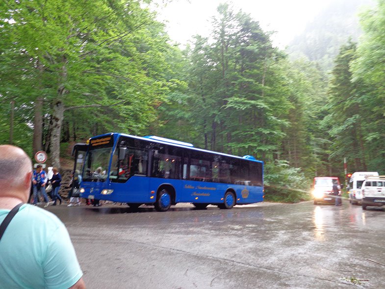 Ônibus que leva ao Castelo de Neuschwanstein