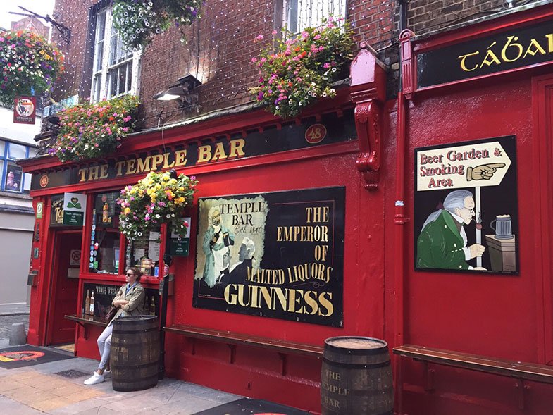 Fachada do Temple Bar em Dublin