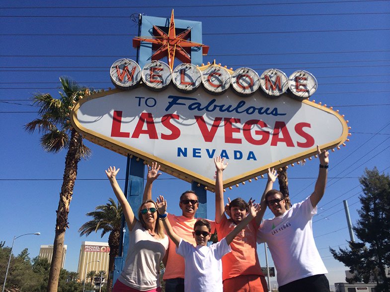 Las Vegas com os filhos